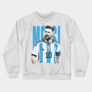 Messi Tribute - Lionel Soccer Player Goat Messi - Ronaldo Soccer Mbappe Messi Argentina Maradona Michael Jordan Inter Miami Ronaldinho Argentina Cristiano Ronaldo - 10 - Barcelona vs real Madrid - World Cup - Mundial de Futbol Crewneck Sweatshirt